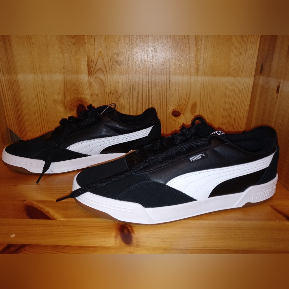 PUMA Men’s Black Athletic Shoes Softfoam Memory Foam Sneakers Size 10 381461-01